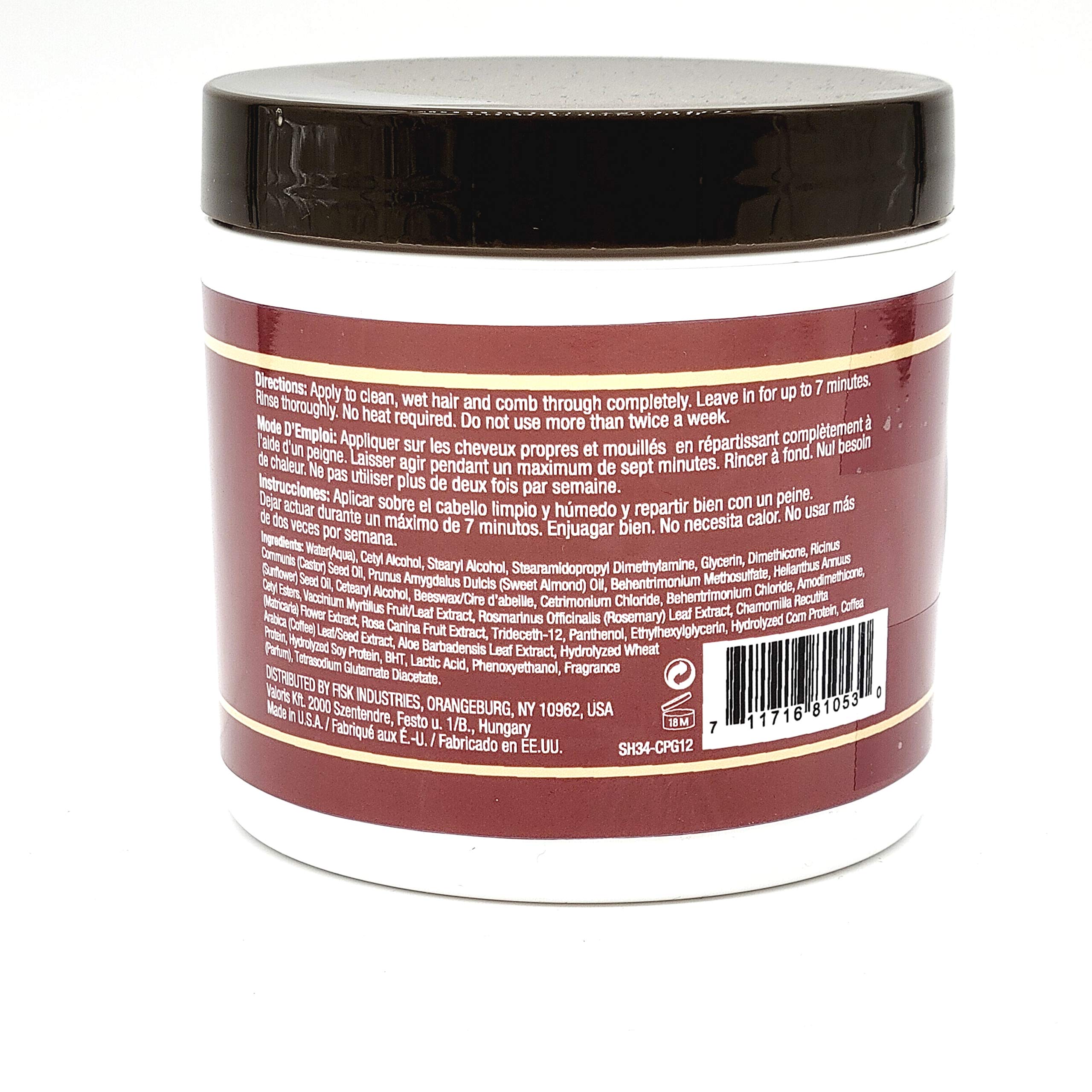 Difeel Castor Pro Growth Hair Mask . 12 oz