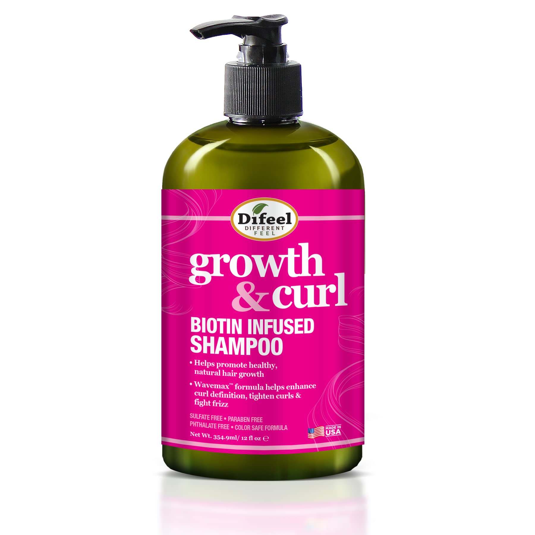 Difeel Growth and Curl Biotin Shampoo . Curly Hair Shampoo for Hair Growth - Thumbnail 3