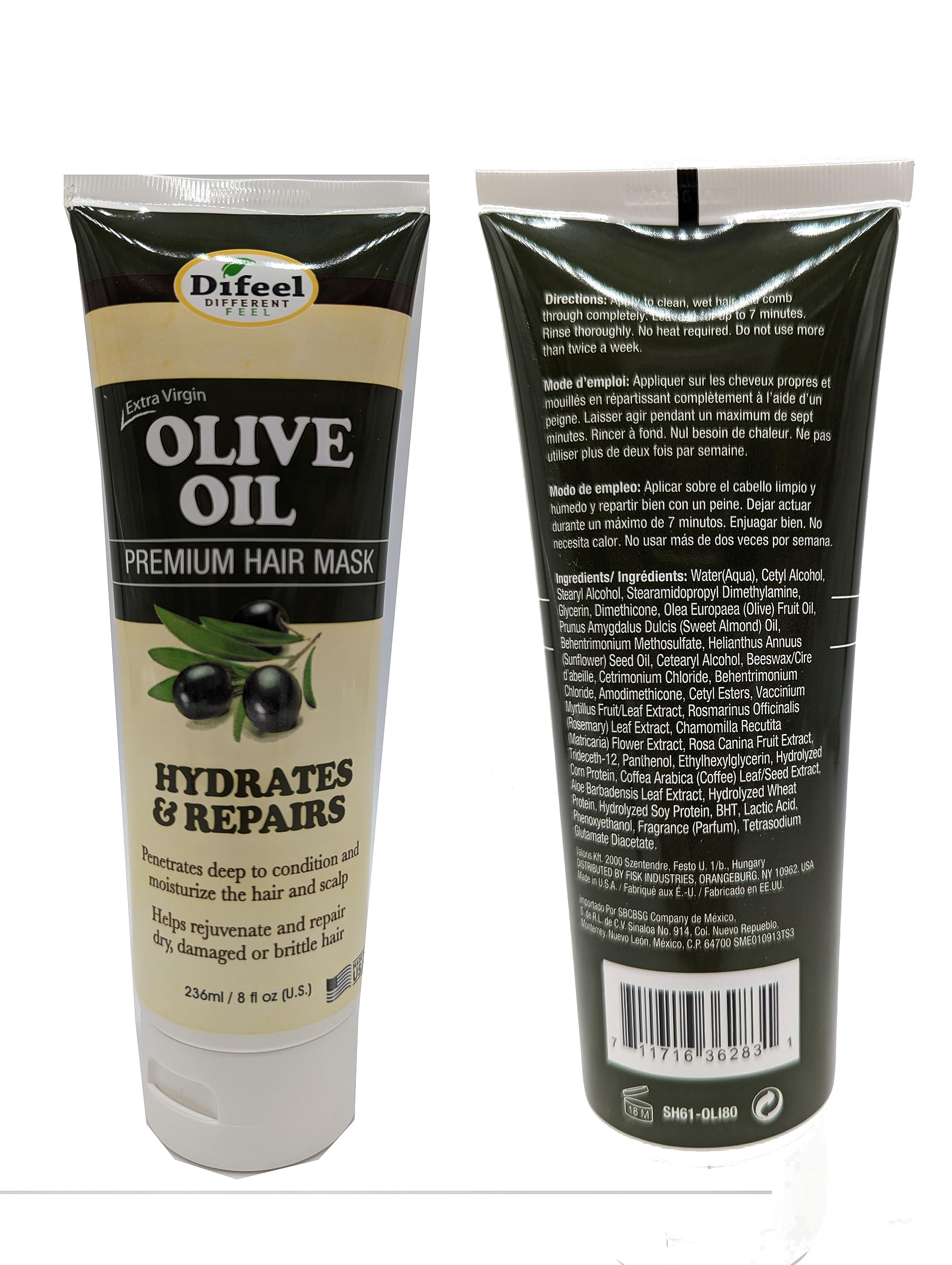 Difeel Extra Virgin Olive Oil Hair Mask . Olive Oil Deep Conditioning Hair