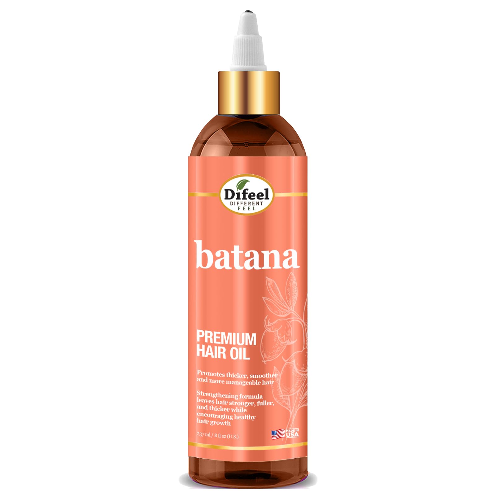 Difeel Batana Hair Oil Batana Hair Oil Nourishing Batana Hair Growth Oil 8 oz - Thumbnail 3
