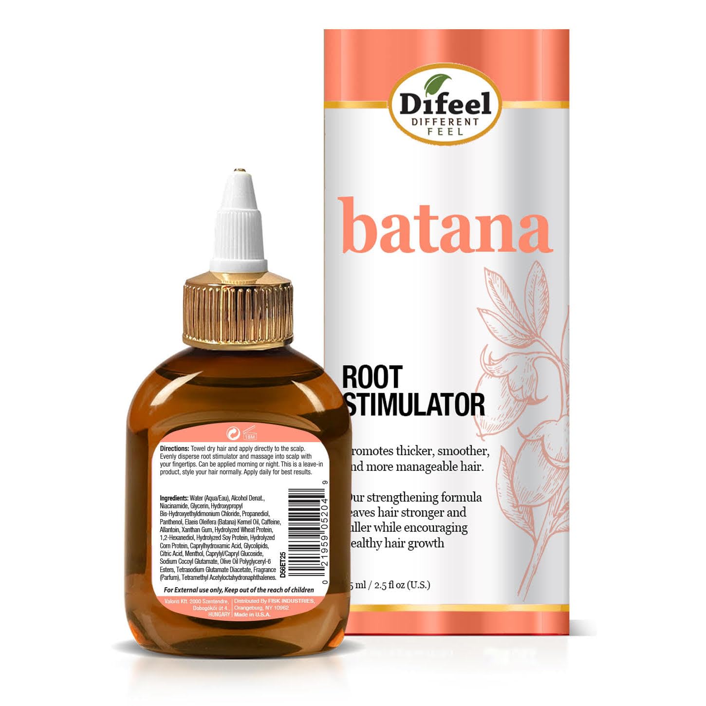 Difeel Batana Root Stimulator . Batana Oil Hair Treatment Revitalize Nourish - Thumbnail 2