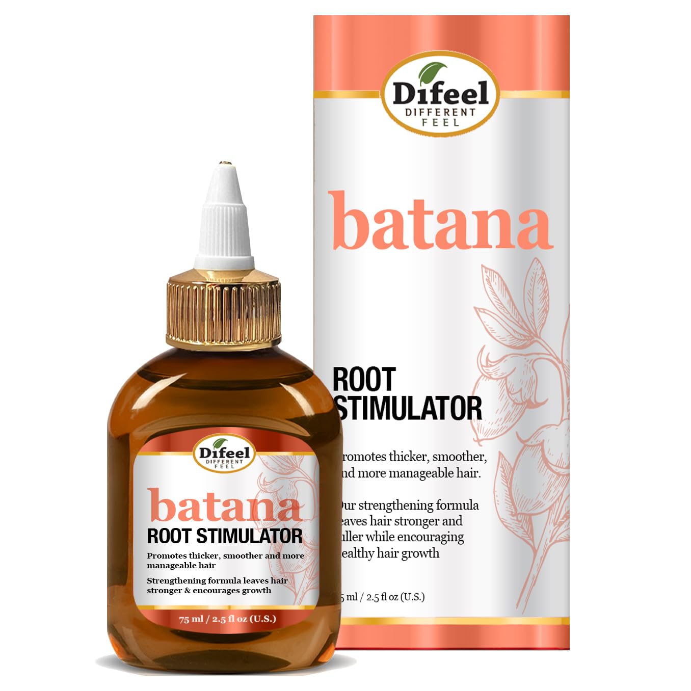 Difeel Batana Root Stimulator . Batana Oil Hair Treatment Revitalize Nourish - Thumbnail 3