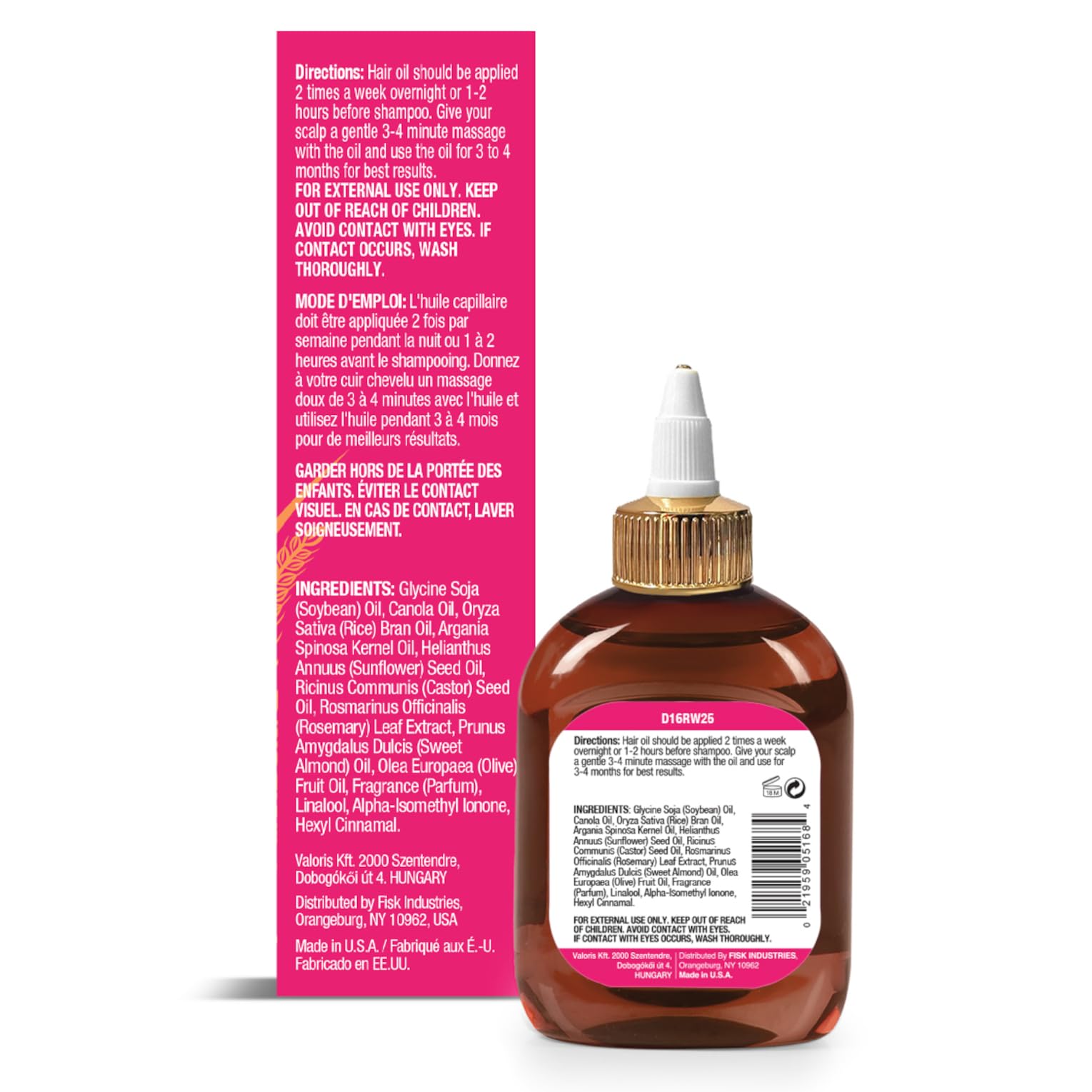 Difeel Rice Water Hair Oil . Strengthening Rice Water Moisturizer for Hair 2.5