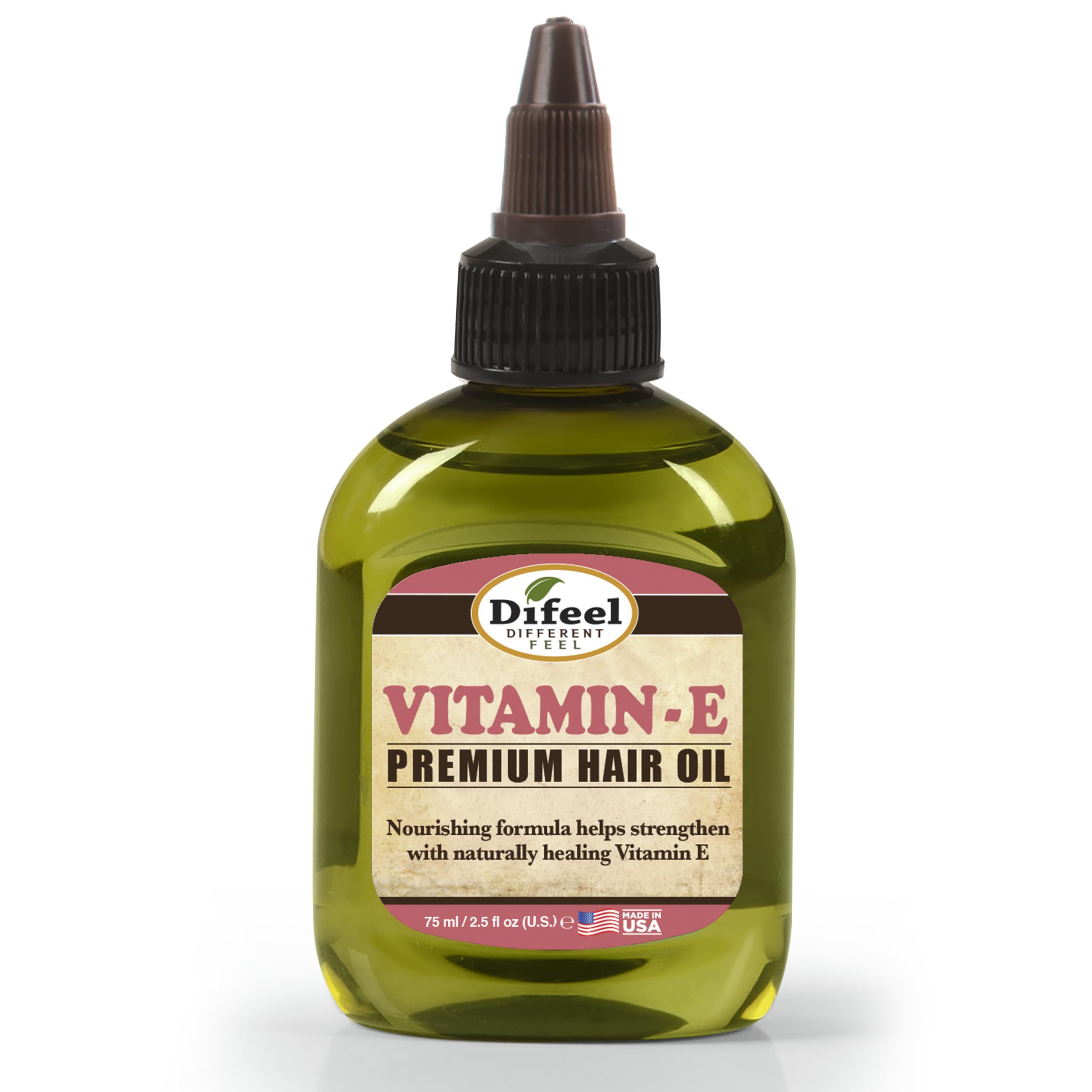 Difeel Natural Hair Oil Vitamin E Oil 2.5 oz