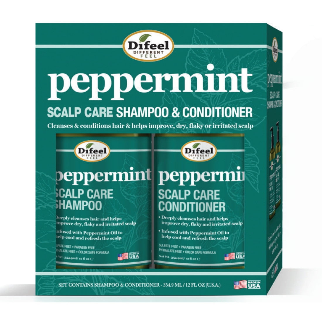 Difeel Peppermint Scalp Care Shampoo Conditioner