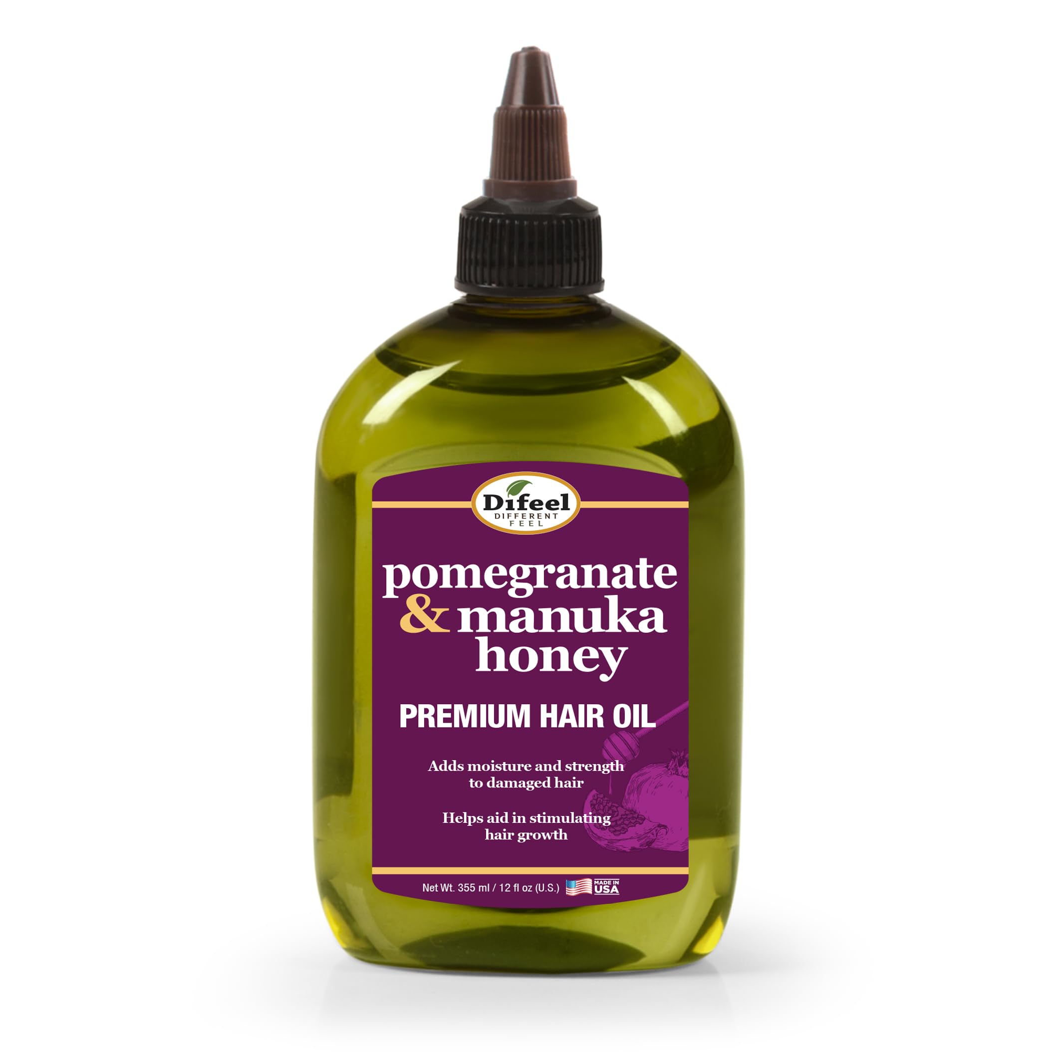 Difeel Elevated Pomegranate Manuka Honey Hair Oil . Growth Stimulating