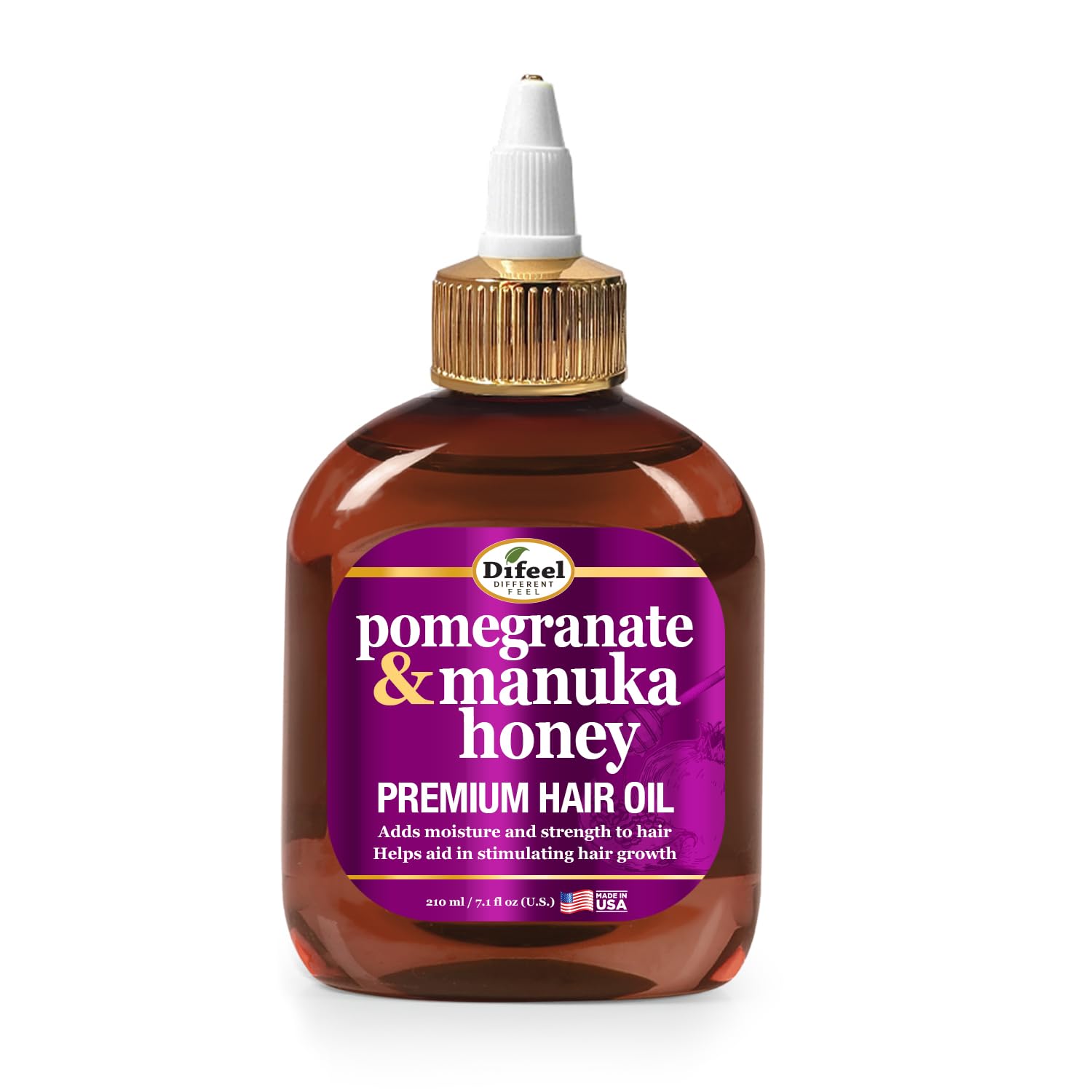 Difeel Pomegranate Manuka Honey Hair Oil . Growth Stimulating Moisturizing - Thumbnail 3