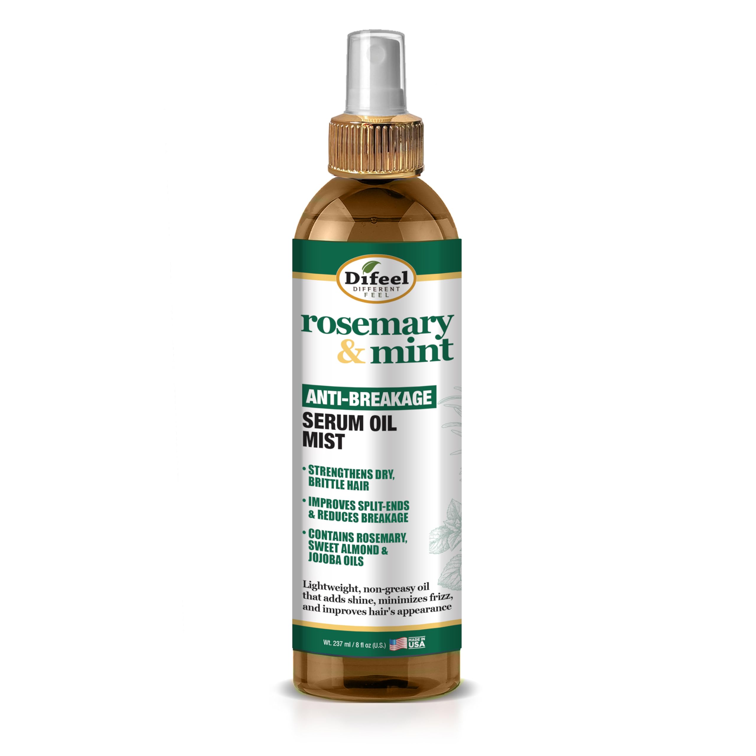 Difeel Rosemary and Mint Anti Breakage Serum Oil Mist . Hair Strengthening - Thumbnail 1