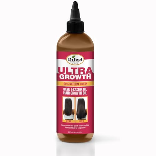 Difeel Ultra Growth Basil Castor Hair Growth Oil . 8 oz - Thumbnail 2