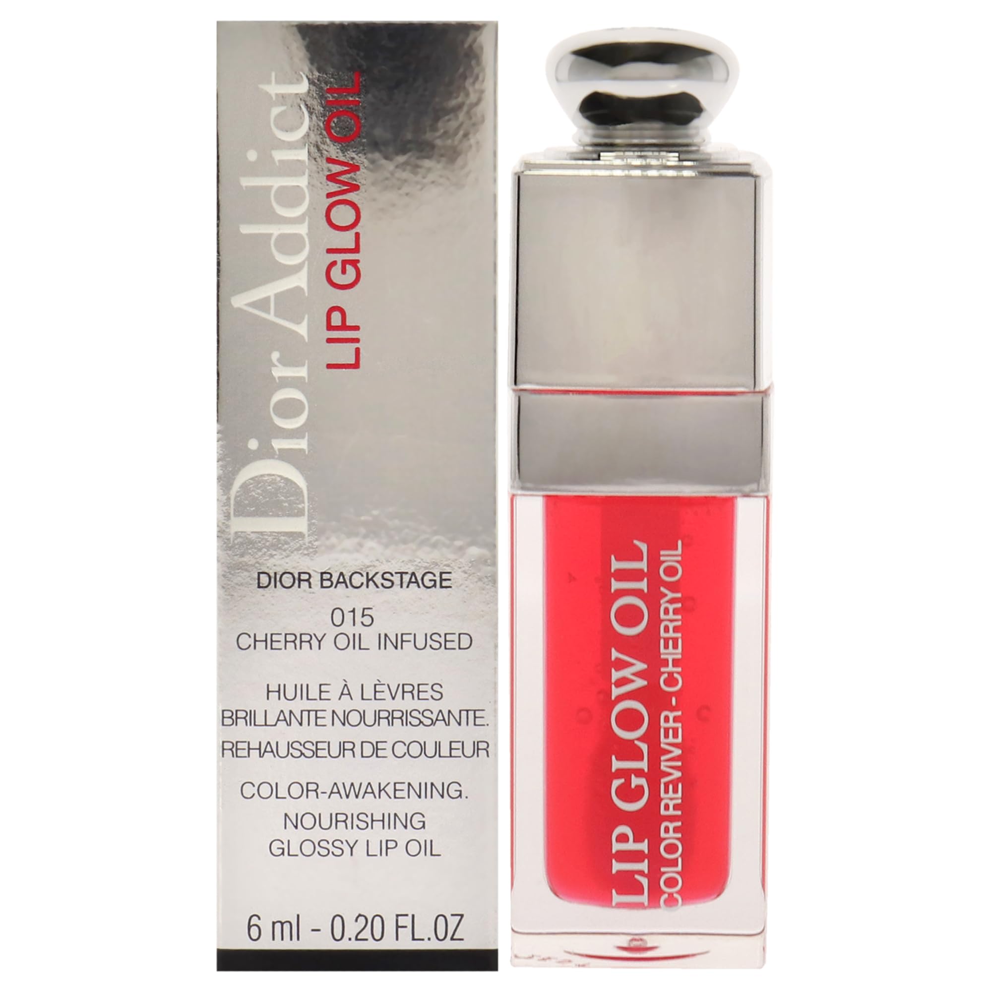 Christian Dior Dior Addict Lip Glow Oil 015 Cherry Lip Oil Women Glossy Finish - Thumbnail 2