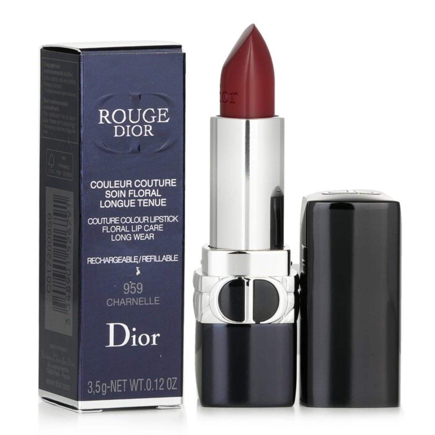 Dior Rouge Couture Colour Refillable Lipstick #959 Charnelle 0.12 oz - Thumbnail 2