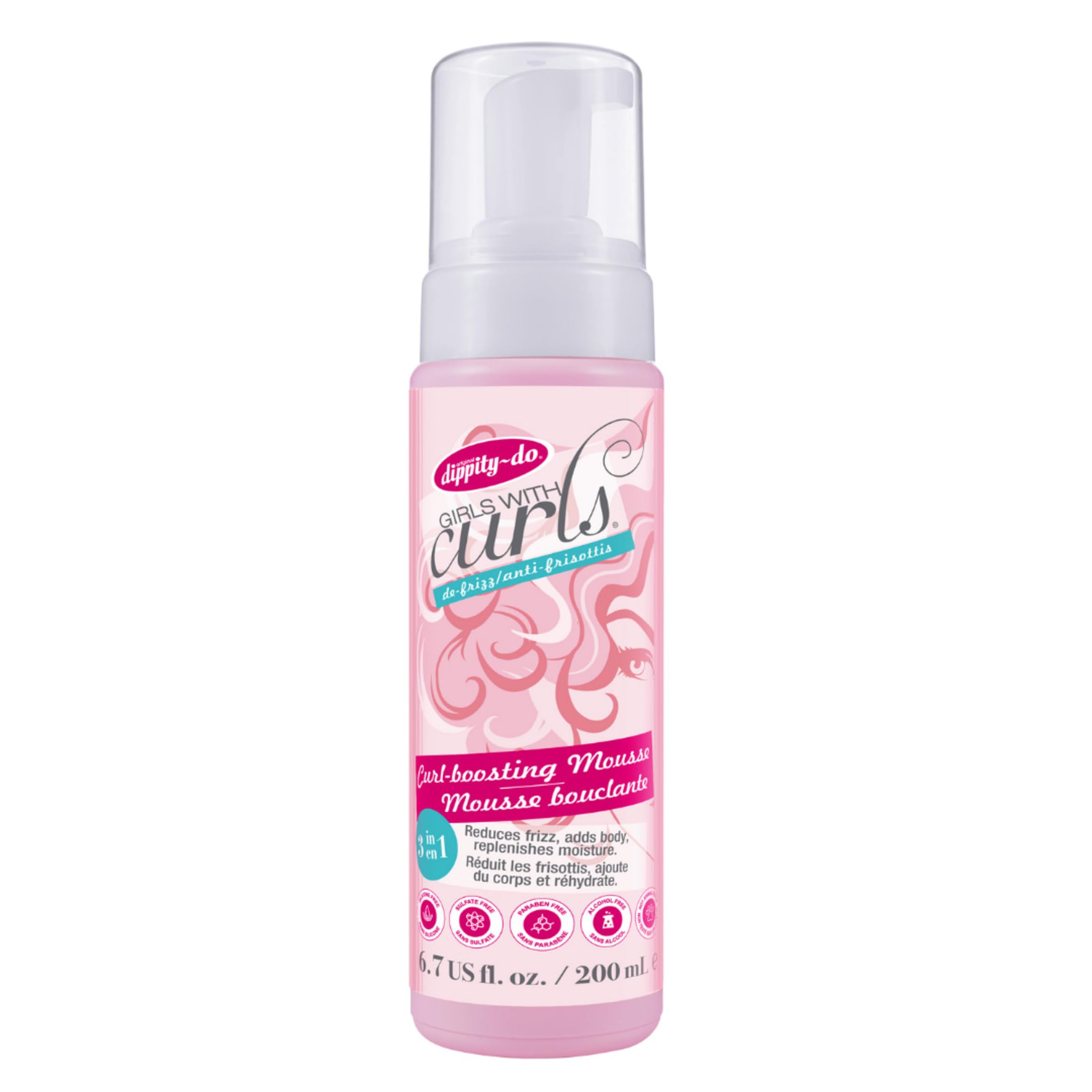 Dippity Do Girls With Curls Curl Enhancing Mousse Light 3 In 1 Defining Foaming