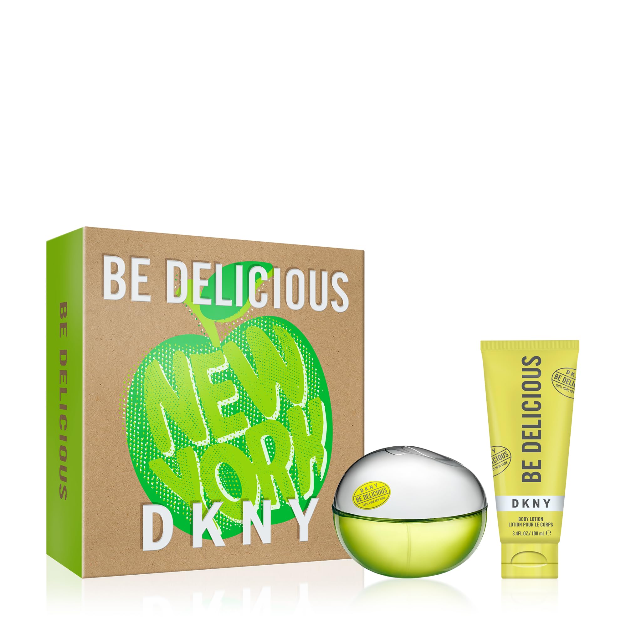 DKNY be DELICIOUS(W)(H/B)(LI FREE)2PC SET(3.4oz edp sp, 3.4oz Body Lotion)