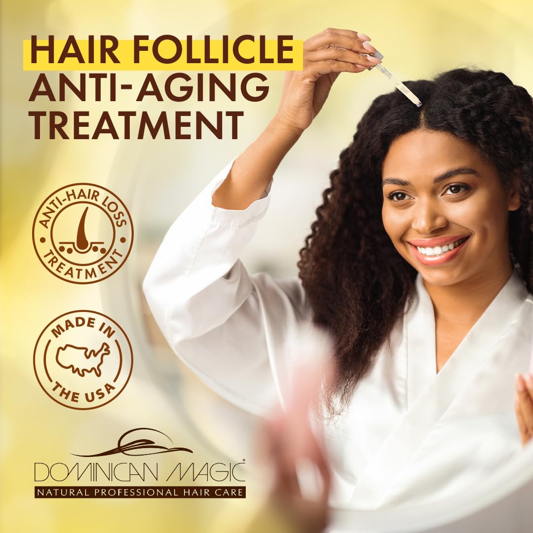 Dominican Magic Hair Follicle Anti Aging Scalp Drop Hair Tonic With Rosemary