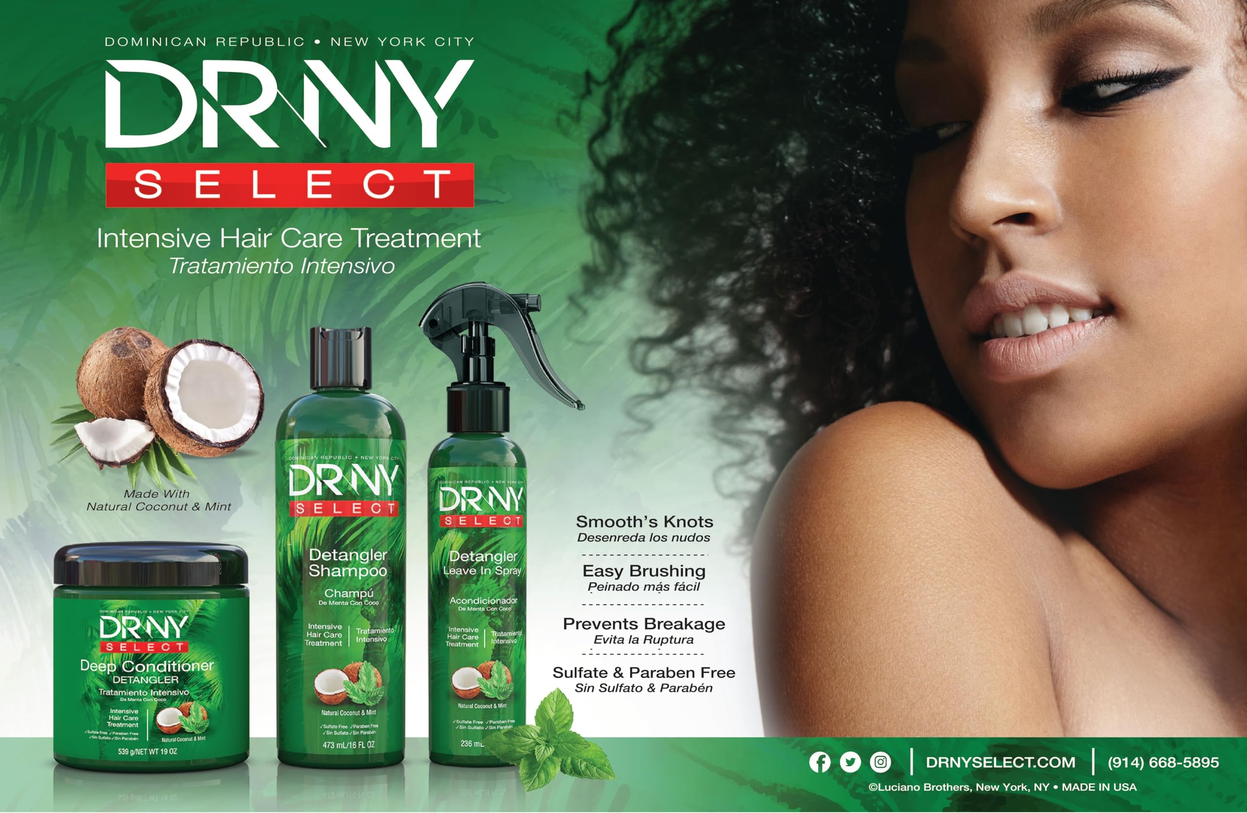 Drny Detangler Shampoo 16 oz