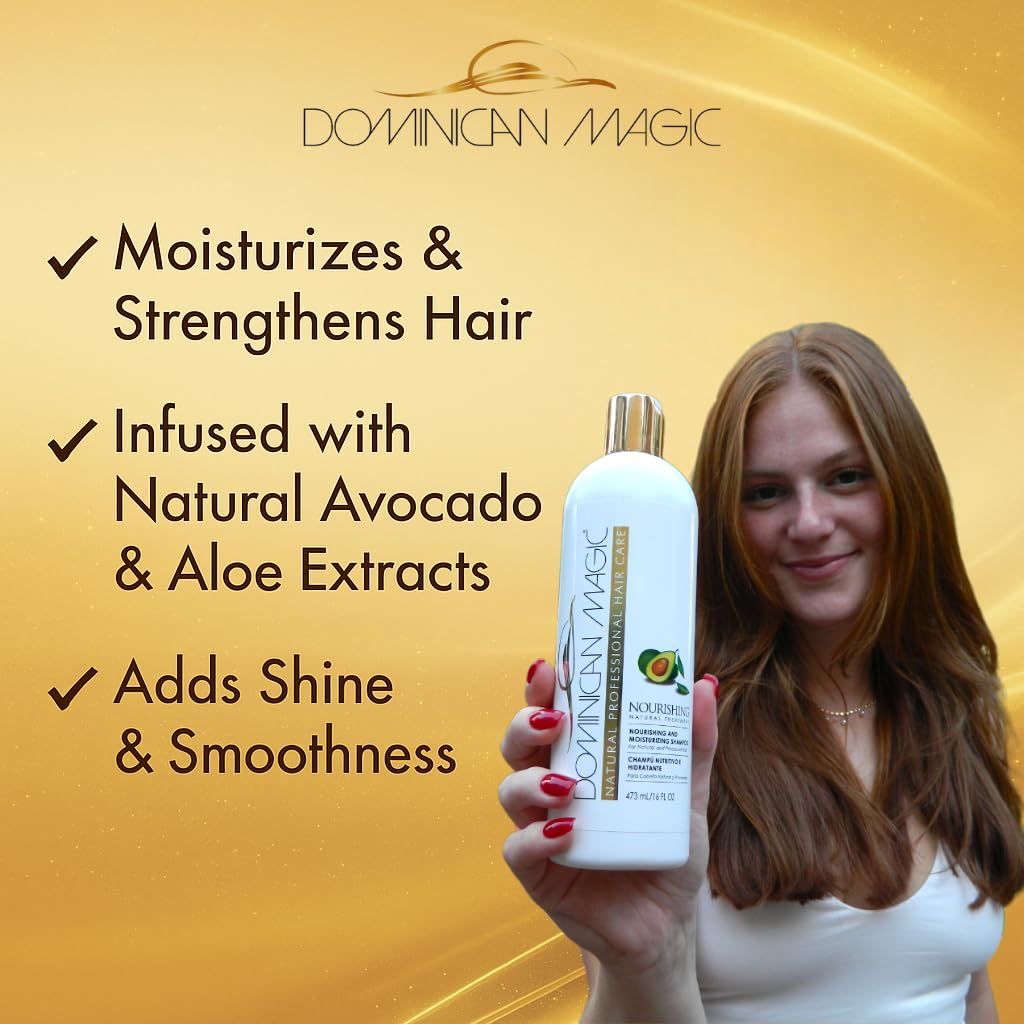 Dominican Magic Nourishing Shampoo Gentle Cleanse Strenghtens Hair for Natural - Thumbnail 2