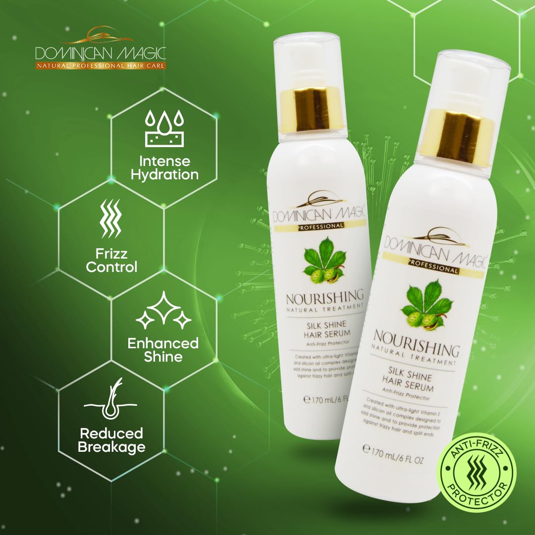 Dominican Magic Nourishing Hair Styling Serum Anti Frizz Serum Hydrating Hair - Thumbnail 3