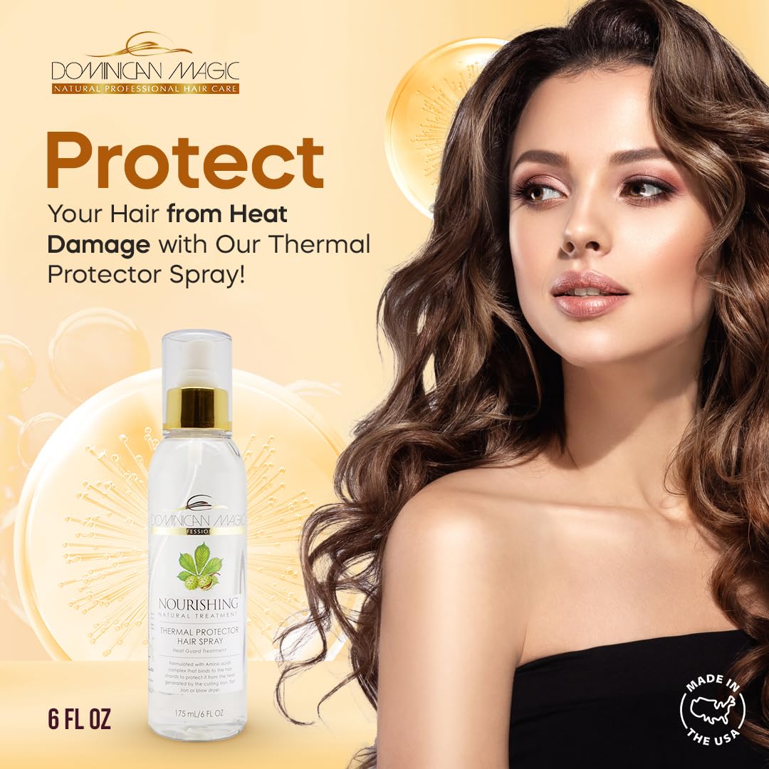 Dominican Magic Thermal Protector Heat Protection for Hair Helps Protect - Thumbnail 2