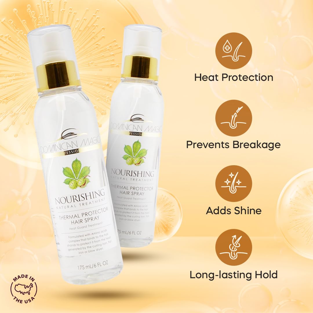 Dominican Magic Thermal Protector Heat Protection for Hair Helps Protect - Thumbnail 3