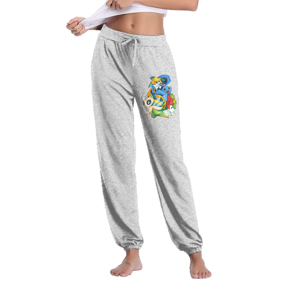 Not Jirachi Manaphy Celebi Shaymin Comfort Soft Sweatpants Gray For Women