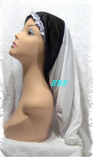 Satin Adjustable Bonnet Braid Bonnet Sleeping Cap Rollers Cap Curler Cap Braid - Thumbnail 3