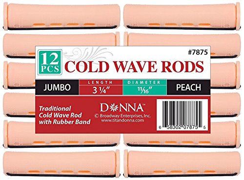Donna Collection Cold Wave Jumbo Rods Peach