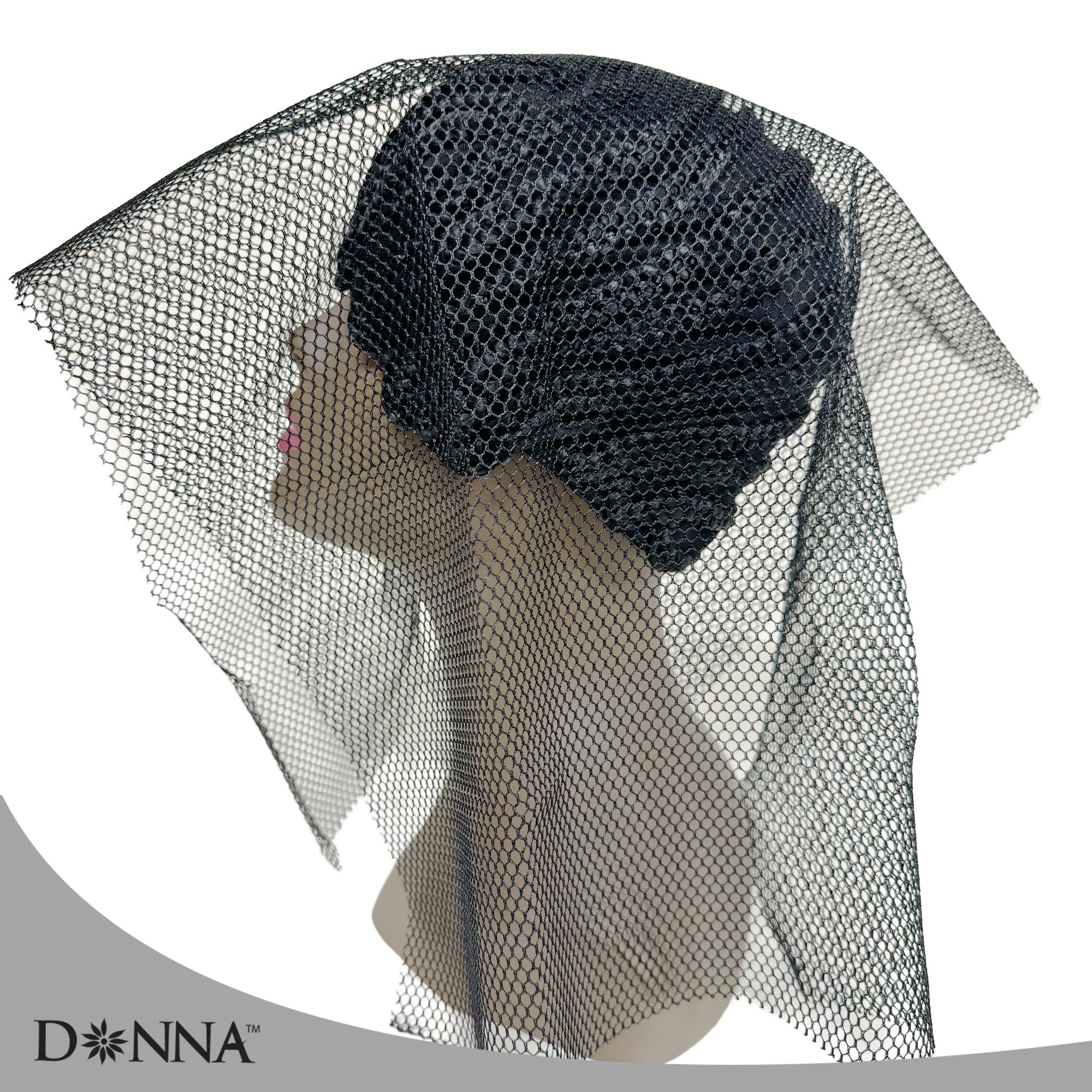 Donna Deluxe Soft Weaving Net 17.5″ × 26″ Triple Helix Structure Hair Net for - Thumbnail 2