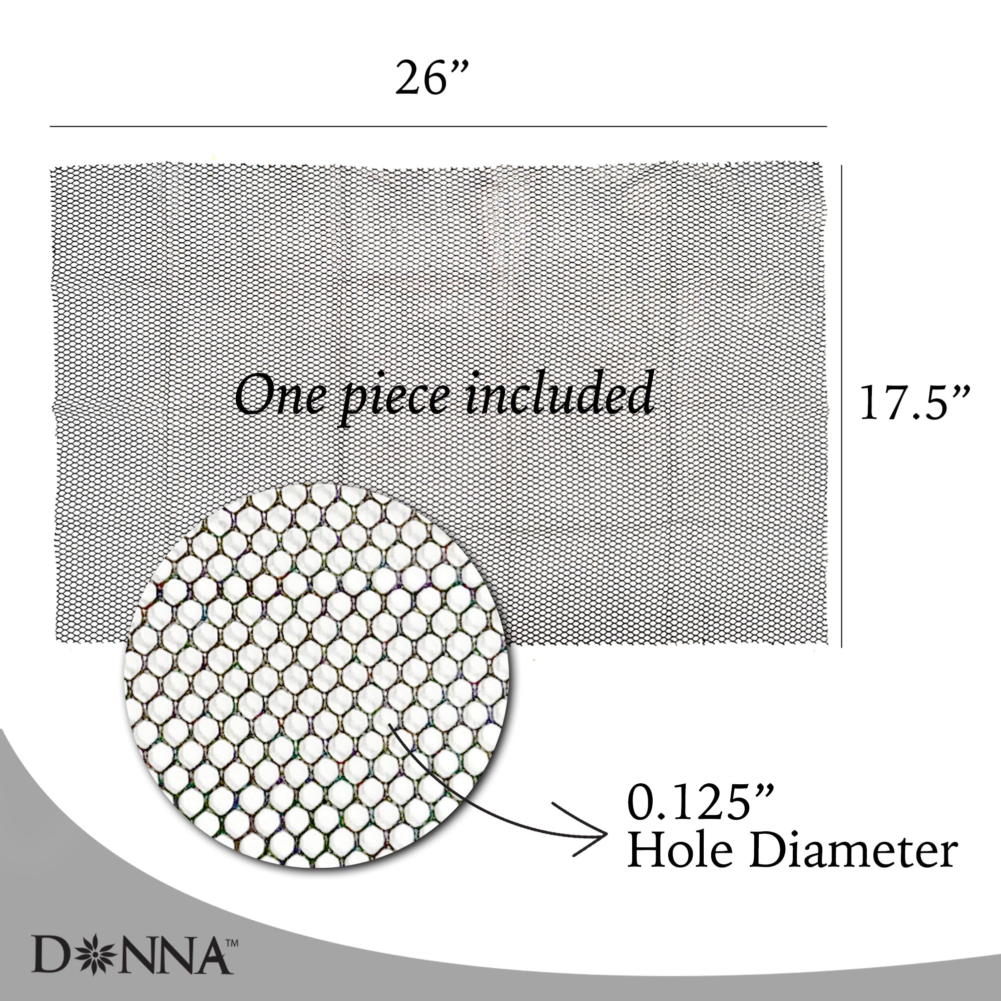 Donna Deluxe Soft Weaving Net 17.5″ × 26″ Triple Helix Structure Hair Net for - Thumbnail 3
