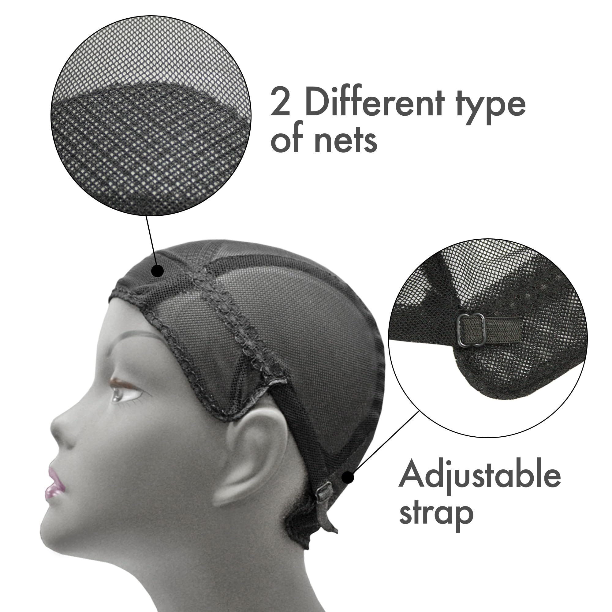 Donna Collection Collection Deluxe Multi Use Weaving Cap Black - Thumbnail 2