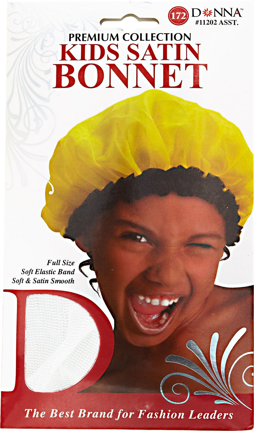 Donna Collection Kids Satin Bonnet Assorted 1 Ea - Thumbnail 2