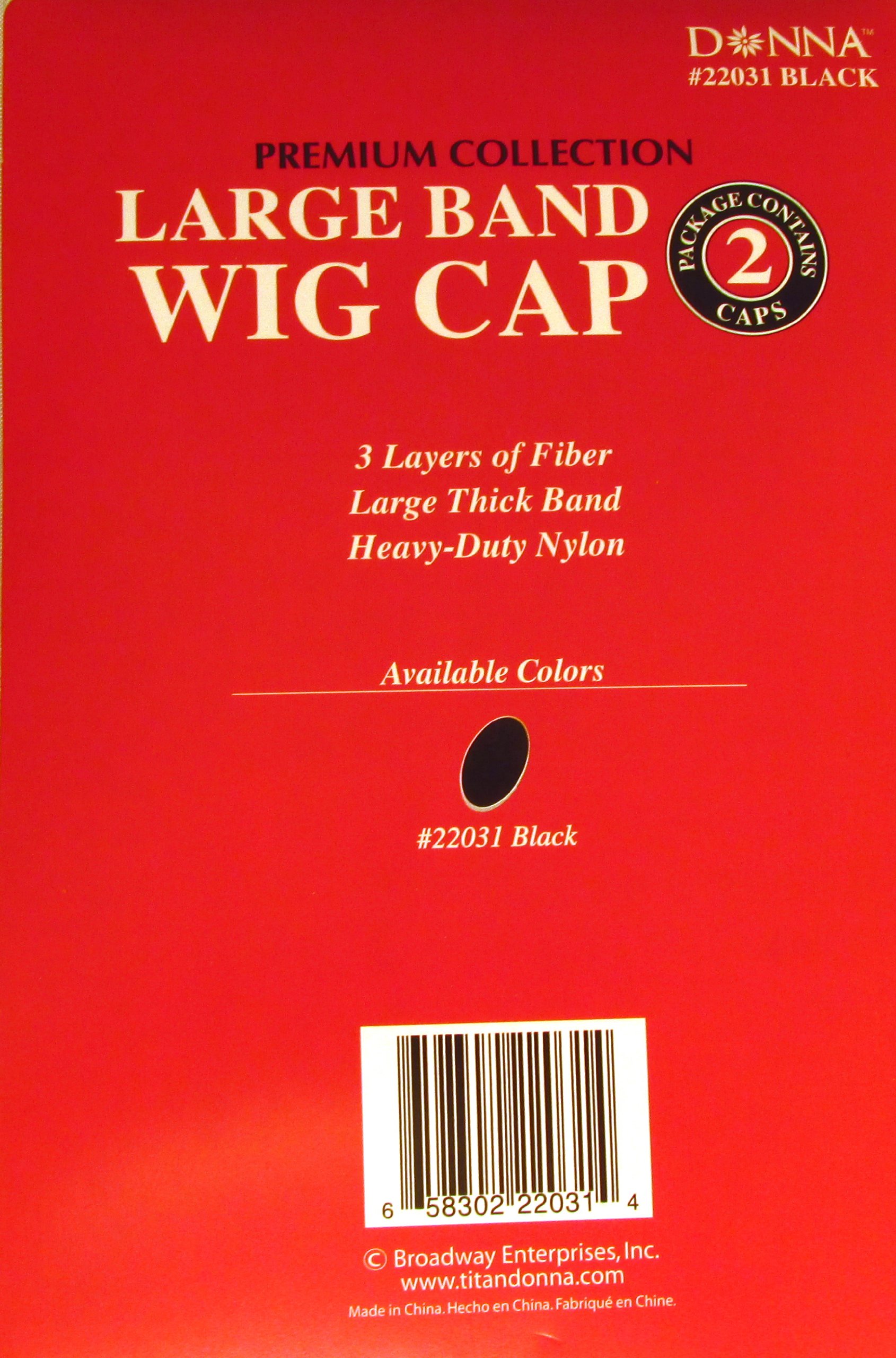 Donna Large Band Wig Cap