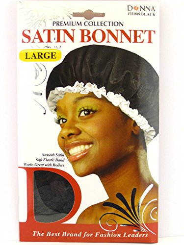 Donna Collection Satin Bonnet Large Black - Thumbnail 2