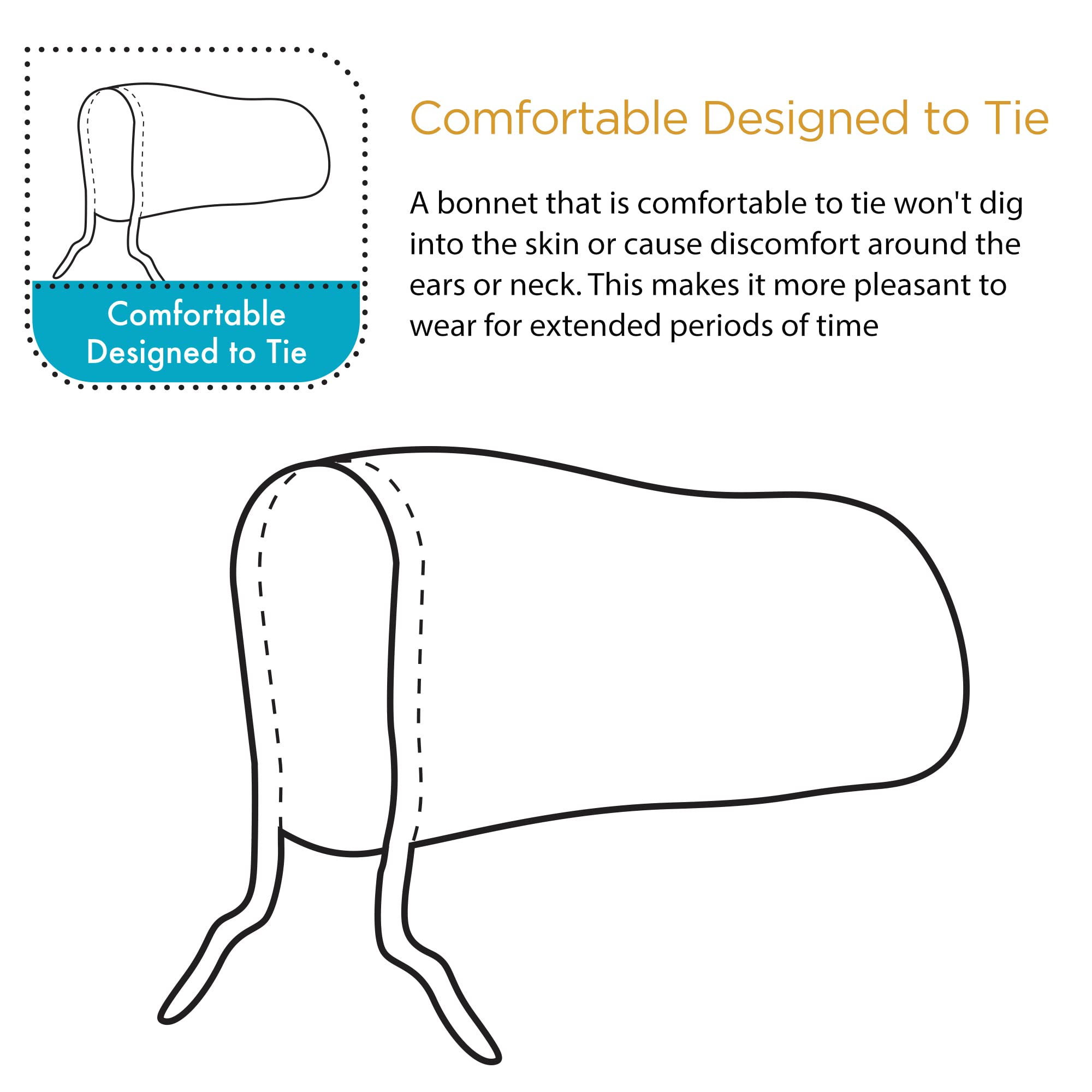 Donna Collection Satin Braid Bonnet - Thumbnail 3