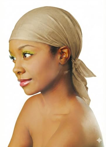 Donna Silky Satin Triangle Scarf Soft Smooth Satin for Night or Day Use - Thumbnail 2