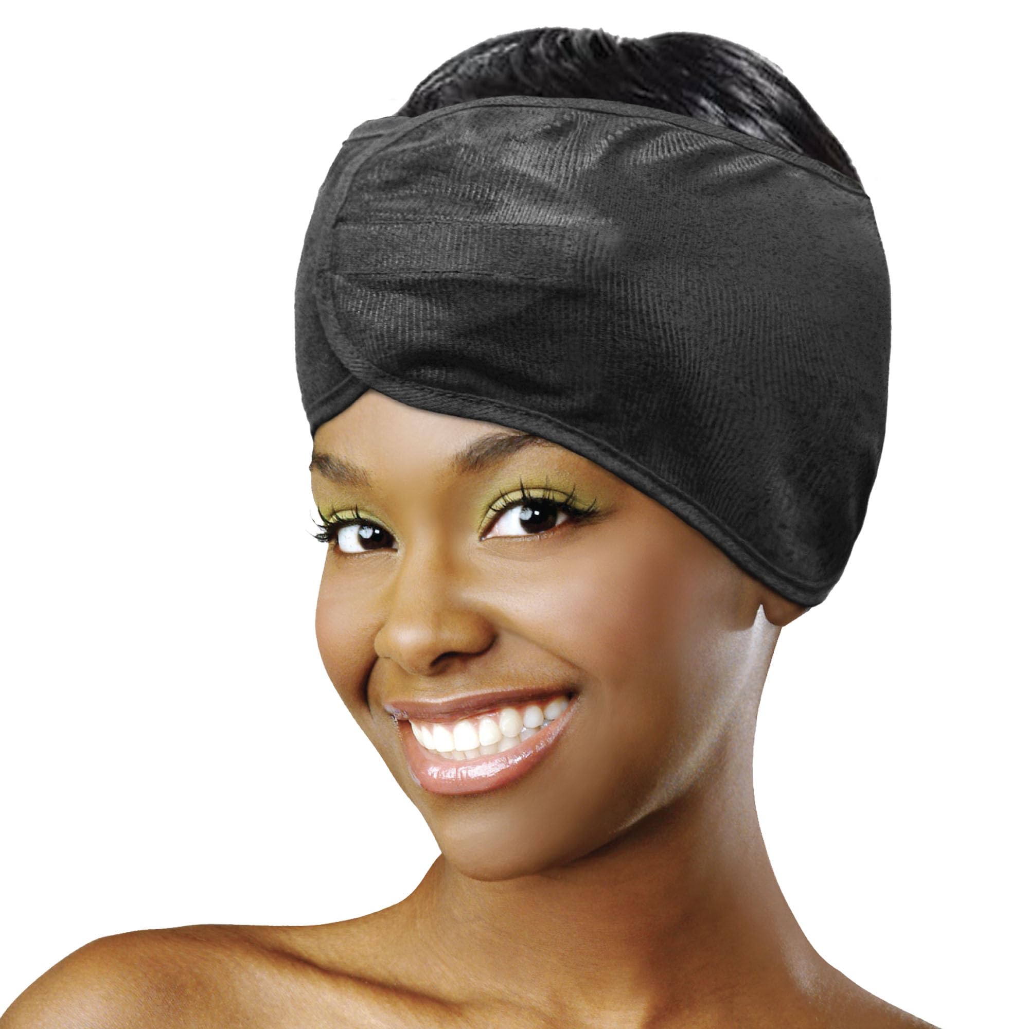 Donna Silky Satin Wrap Cap Adjustable Hair Wrap Soft Smooth Satin Head Wrap - Thumbnail 3