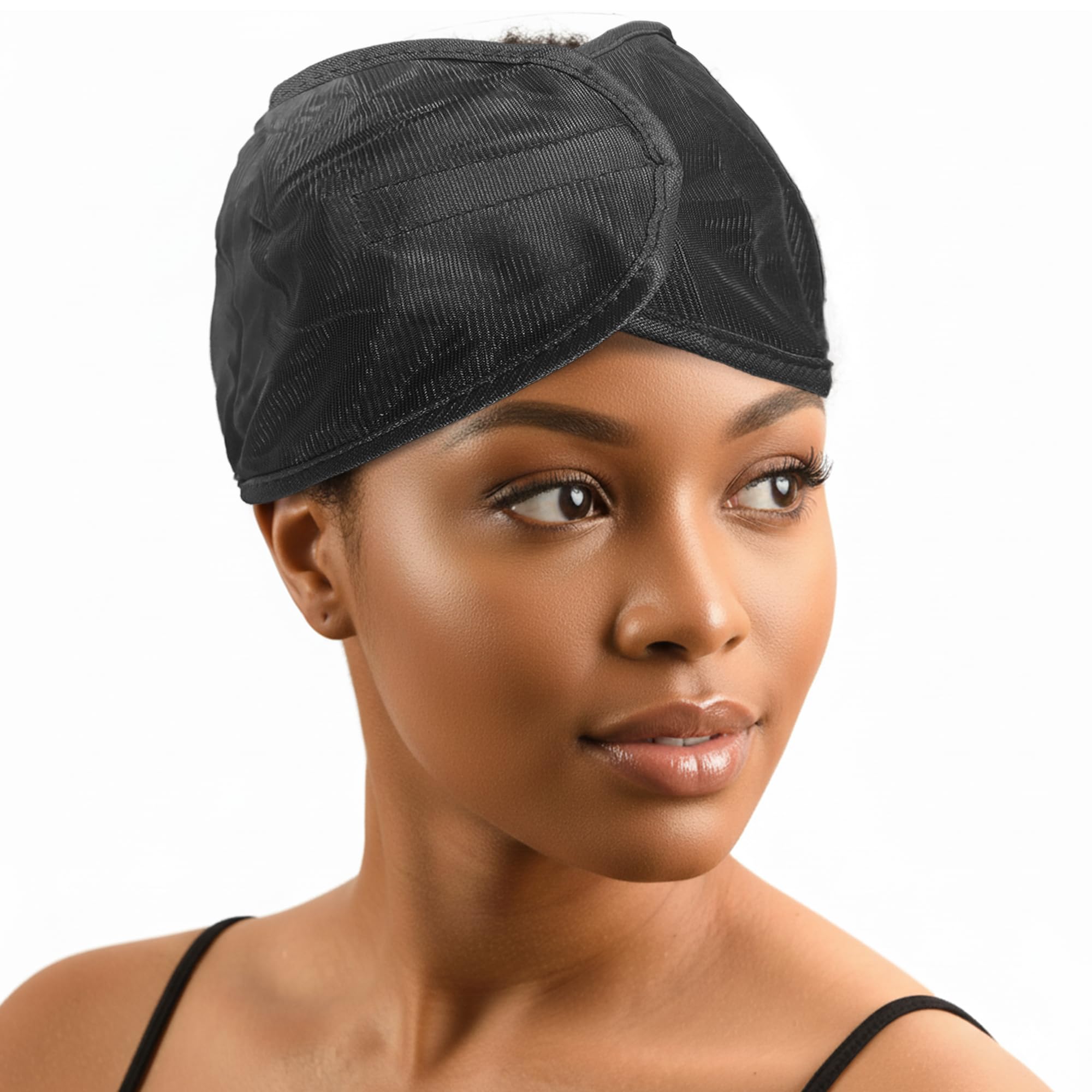 Donna Silky Satin Wrap Cap Adjustable Hair Wrap Soft Smooth Satin Head Wrap