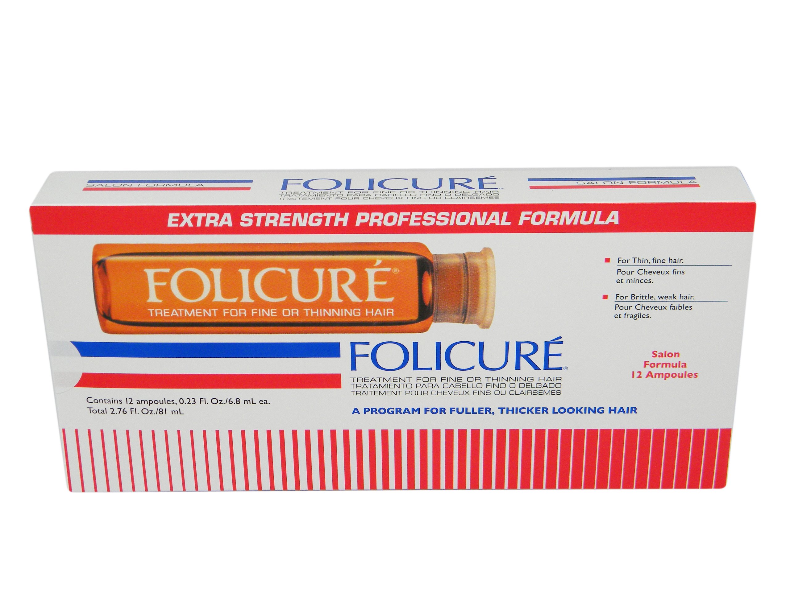 Folicure Treatment for Fine or Thinning Hair Extra Strength Professional