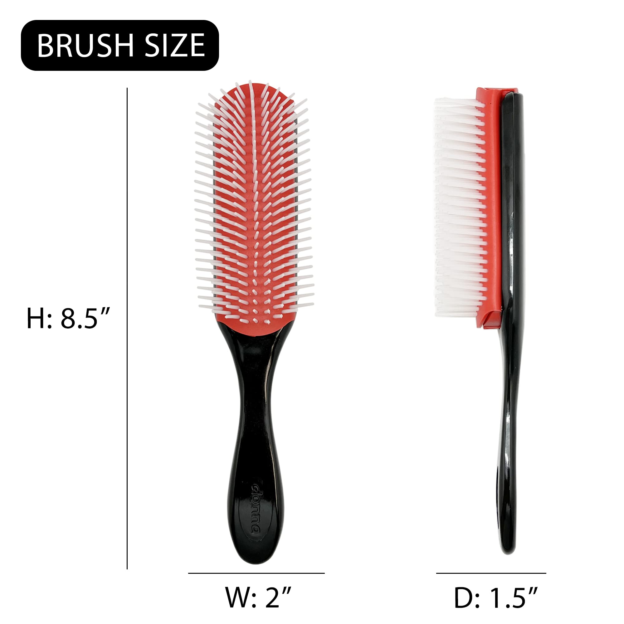 Donna Styling Brush Large 1pc Blowdry Brush Curly Hair Straight Hair Wet Brush - Thumbnail 2