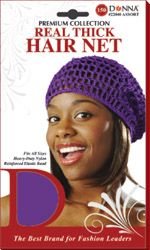 Donna Collection 13255 Titan Thick Hair Netblack