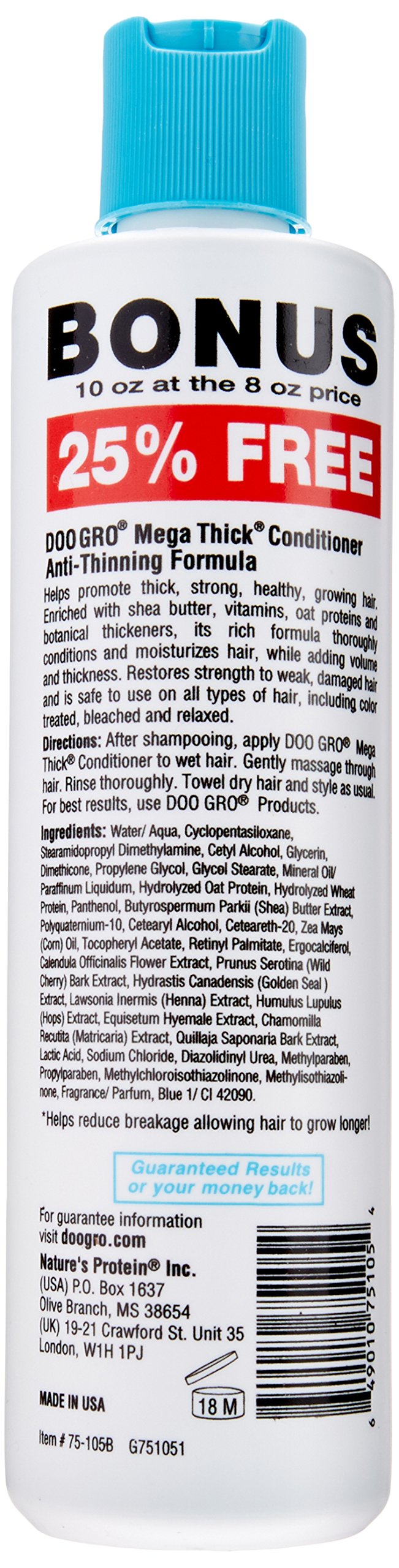 Doo Gro Mega Thick Anti Thinning Conditioner 10 oz - Thumbnail 2