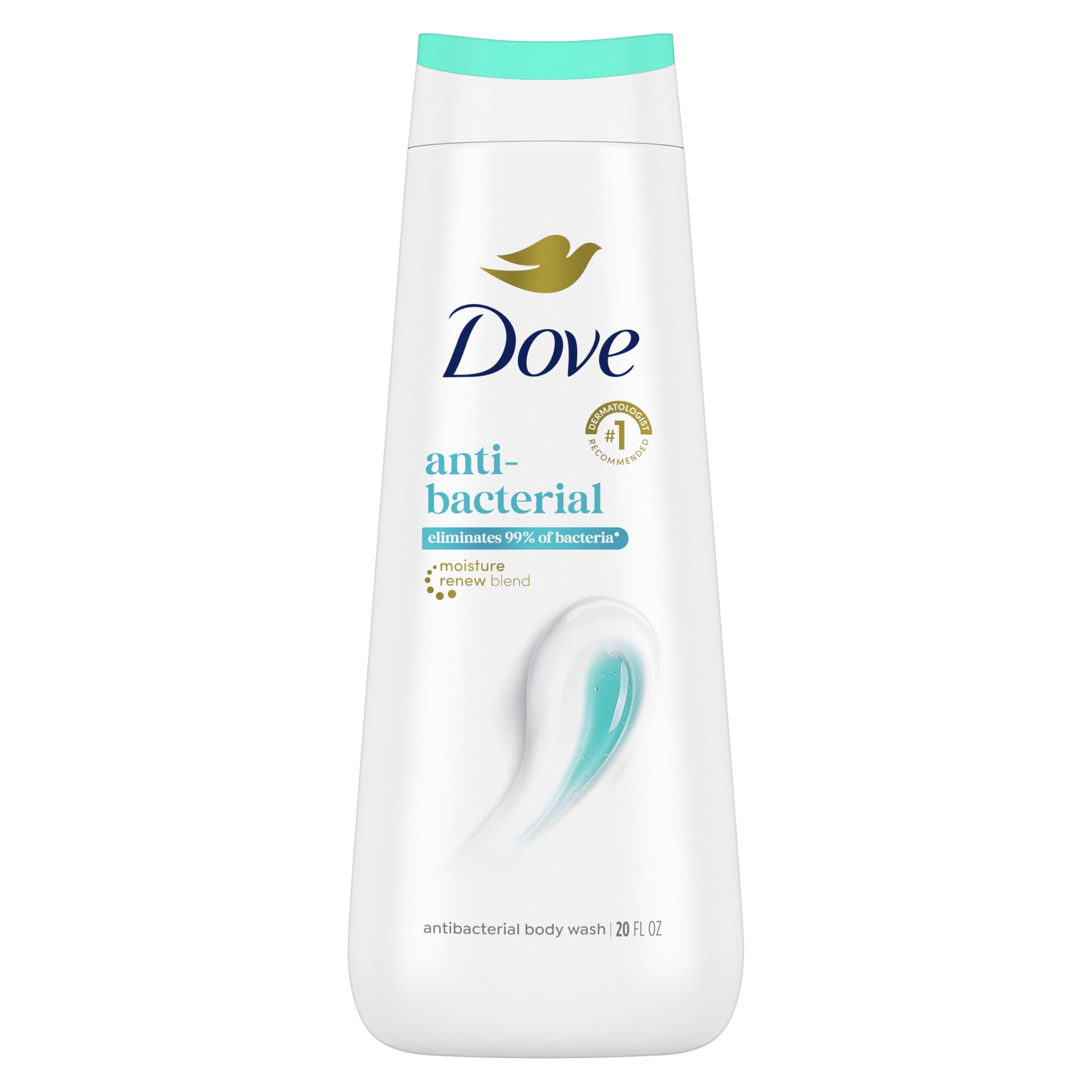 Dove Body Wash Antibacterial for All Skin Types Protects From Dryness 20 oz