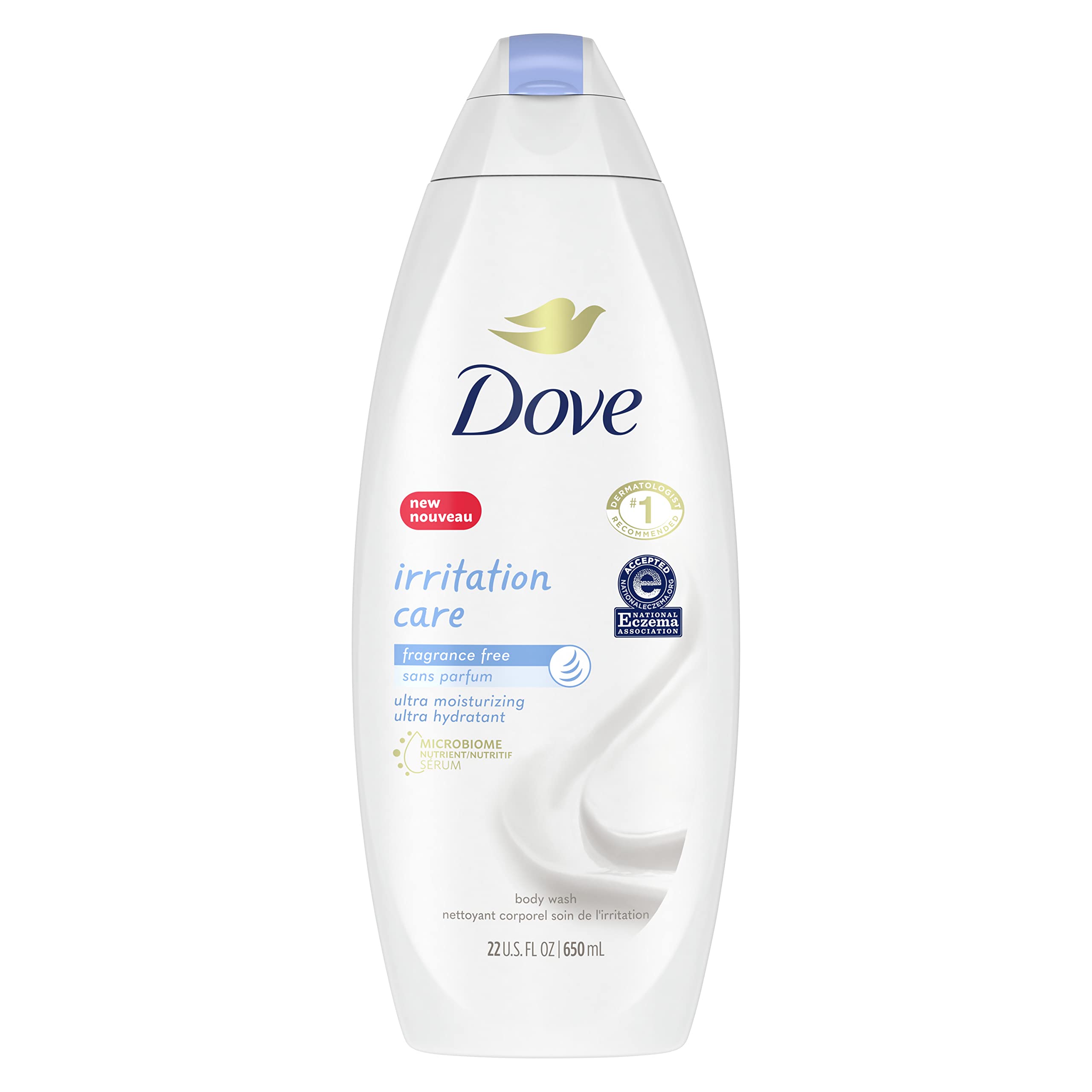 Dove Irritation Care Body Wash for Sensitive Skin and Eczema Prone Skin Free