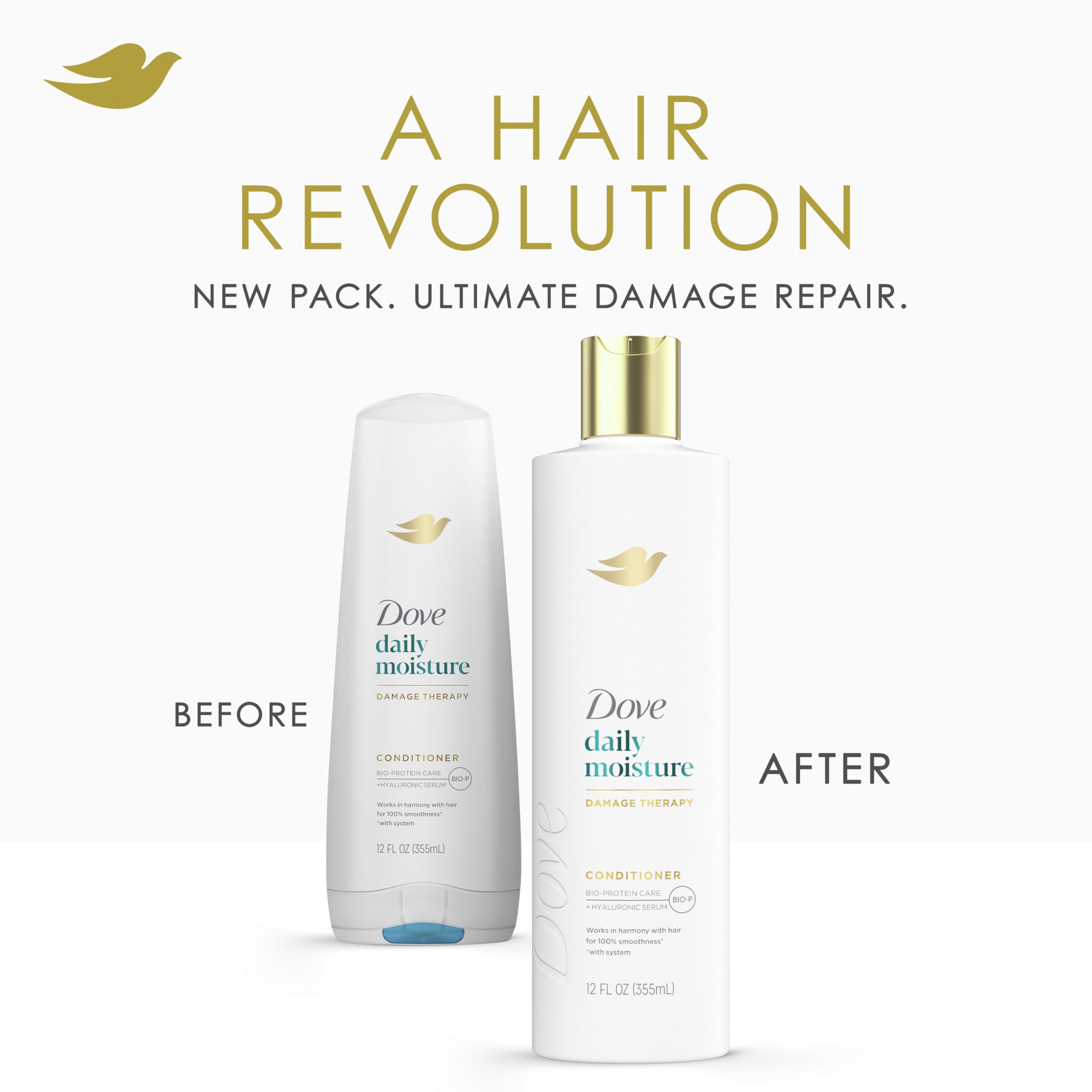 Dove Conditioner Daily Moisture Damage Therapy for Dry Hair With Bio Protein - Thumbnail 3