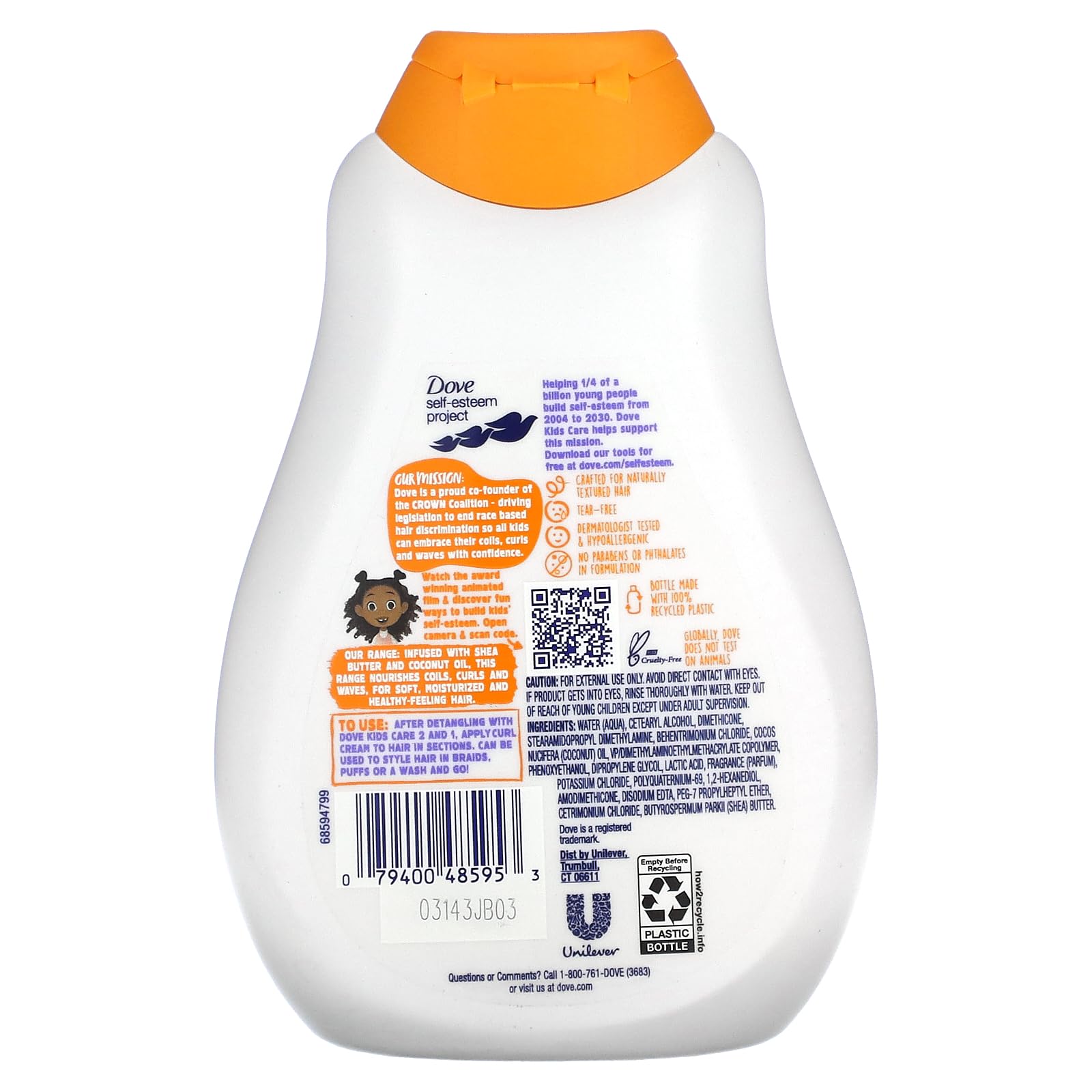 Dove Styling Curl Cream 13 Fl Oz 384 ml - Thumbnail 2