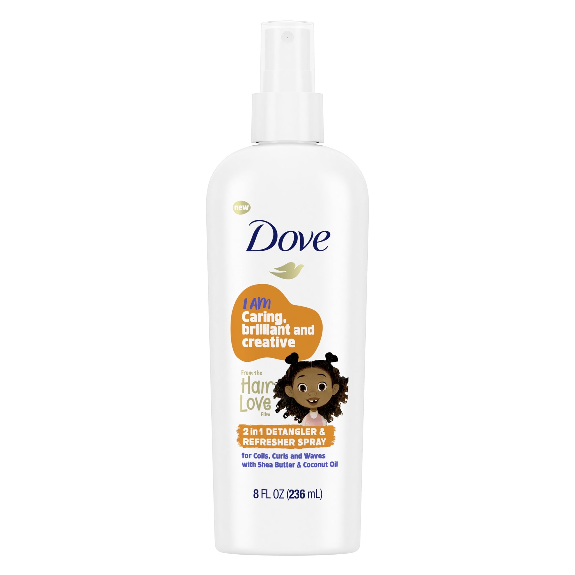 Dove 2 In 1 Detangler and Refresher Hairspray With Coconut and Shea Butter 8 Fl