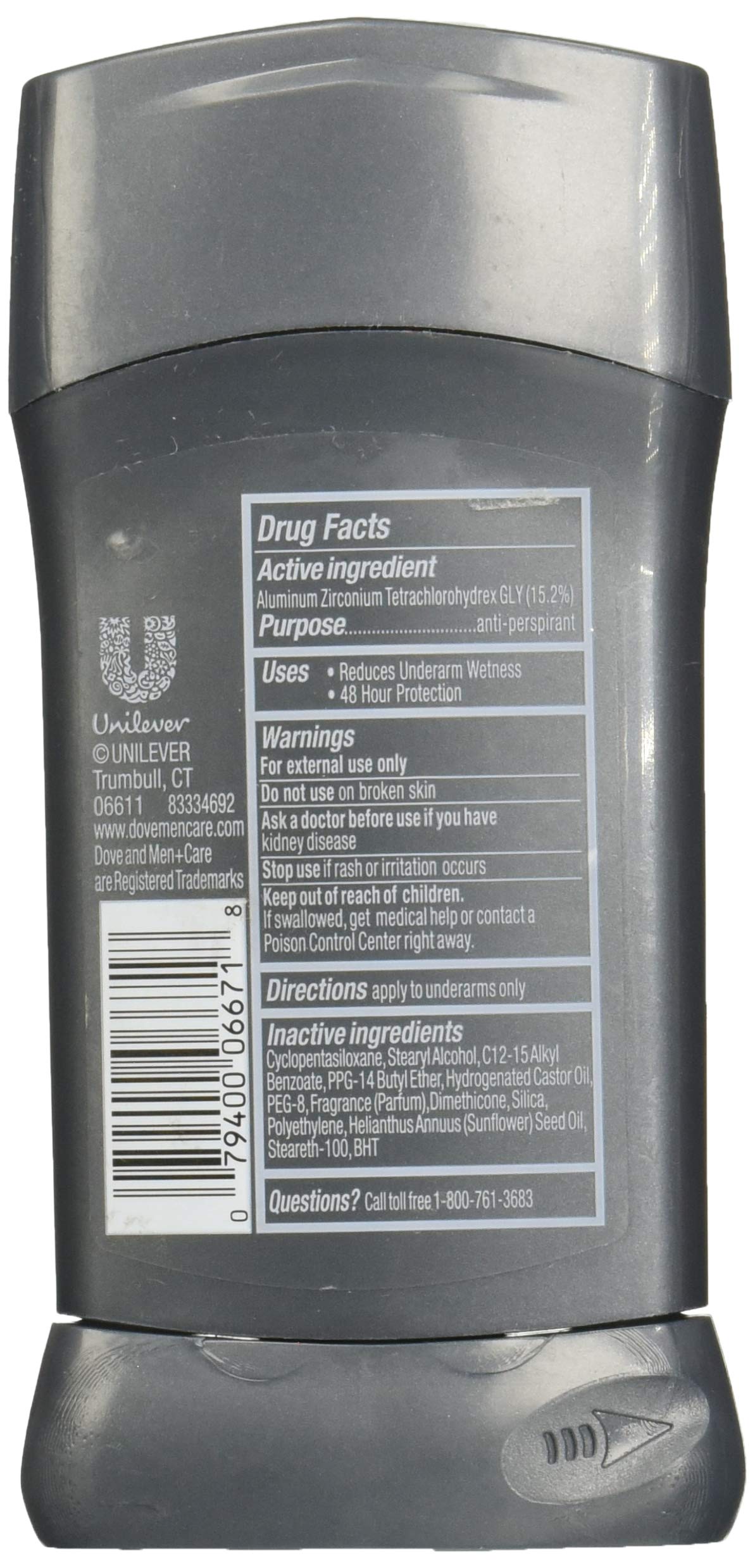 Dove Men+care Antiperspirant Deodorant Stick Clean Comfort 2.7 oz - Thumbnail 2