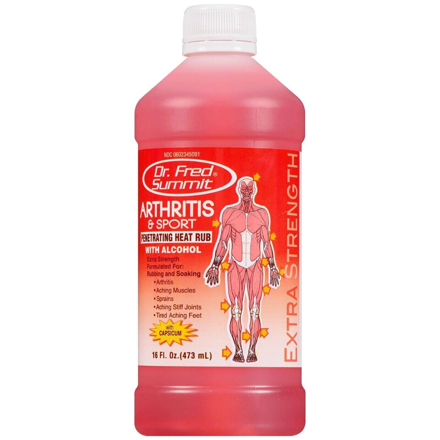 Dr. Fred Summit Arthritis Sport Rubbing Alcohol Penetrating Heat Rub