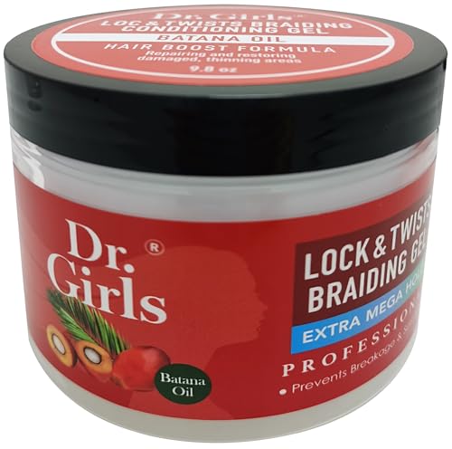 Dr Girls Super Grow Loc Twists Braiding Conditioning Gel/ / Extra Mega Hold 9.8 - Thumbnail 3