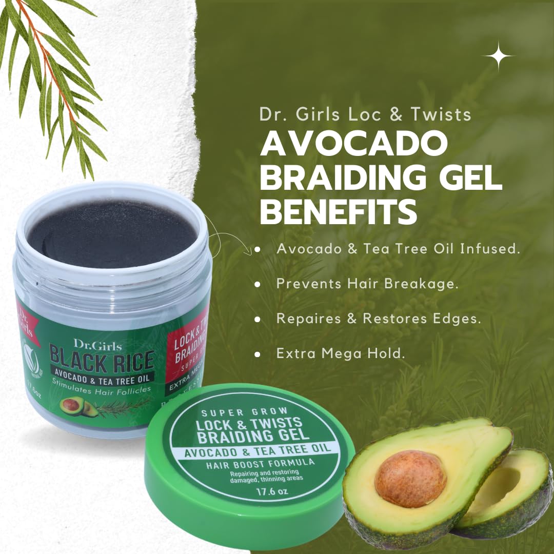 R B Collection Dr. Girls Braiding Conditioning Edge Gel/ /48h Extra Mega Hold - Thumbnail 3