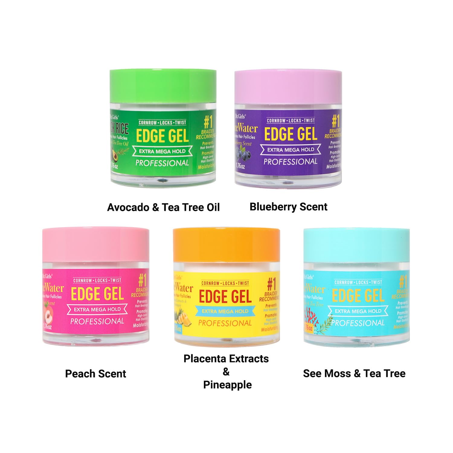 Dr.girls Biotin Castor Oil Edge Gel 1.76 oz